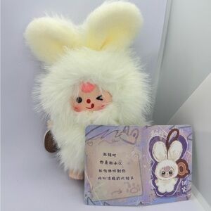 Baby Three Mini Q Cute Fluffy Bunny Plush Toy ‼️No Box‼️
